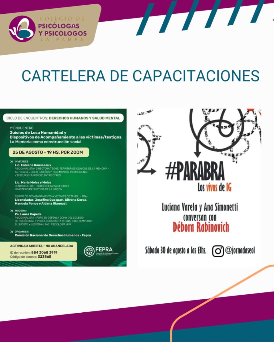 Ciclo de encuentros: Derechos Humanos y Salud Mental